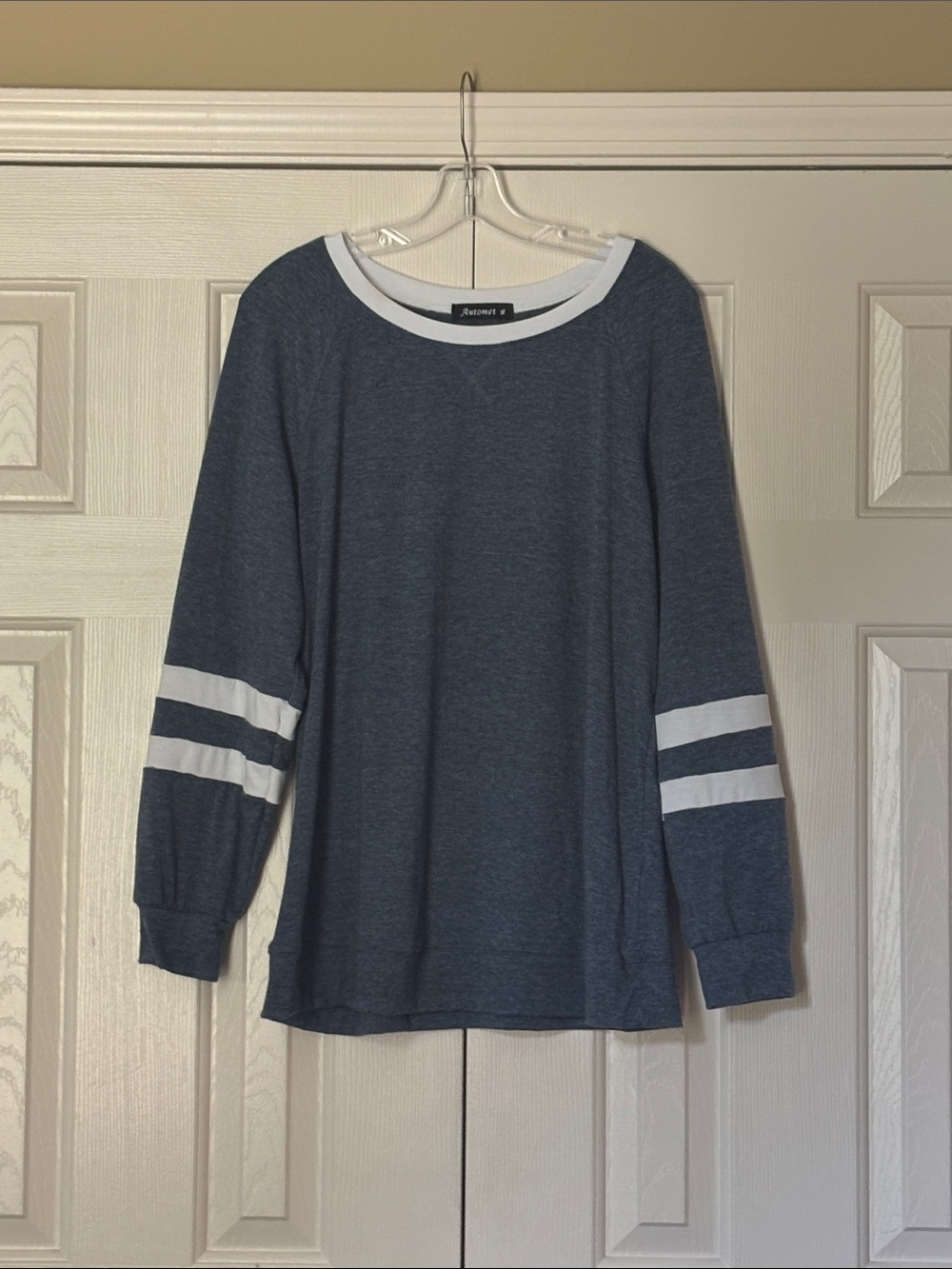 Automet Blue Long Sleeve Ringer Tee